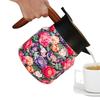 Stainless Steel Tea Kettle With Infuser Vintage Floral Pattern Insulated Teapot Thermal Coffee Carafe For For Keeping Hot Cold