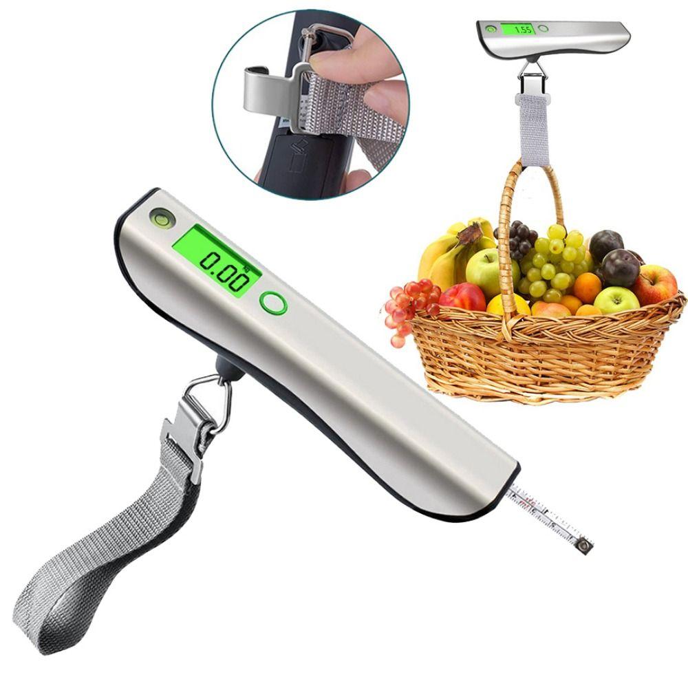 Stainless Steel Cover Travel Baggage Weight Scale Portable Hanging Scale  Baggage Weight