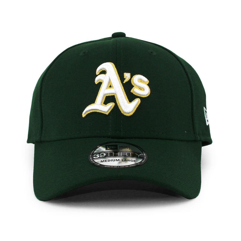 New Era Oakland Athletics 39THIRTY MLB TEAM CLASSIC FLEX FIT CAP ATHLETICS Stretch Fit Dark (OAKLAND 3930) (Size S/M (approx. 55.8-57.7cm), Green)