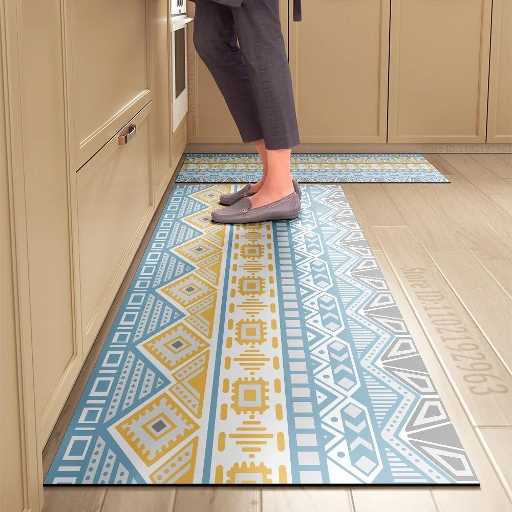 Kitchen Rug Durable Home Entrance Doormat High-end Kitchen Mats for Floor Waterproof House Hold Washable Non-slip Large Carpet