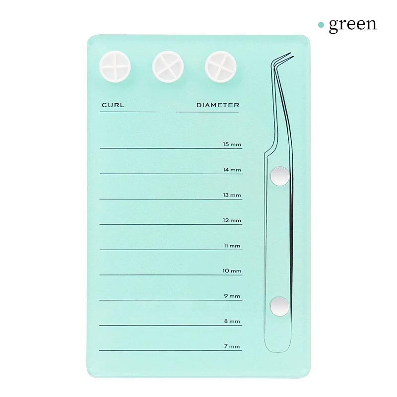 Eyelash Extension Scale Holder Magnetic Acrylic Lash Board Glue Pallet Cup Clean Hygienic False Eyelash Pad Eyelash Makeup Tools