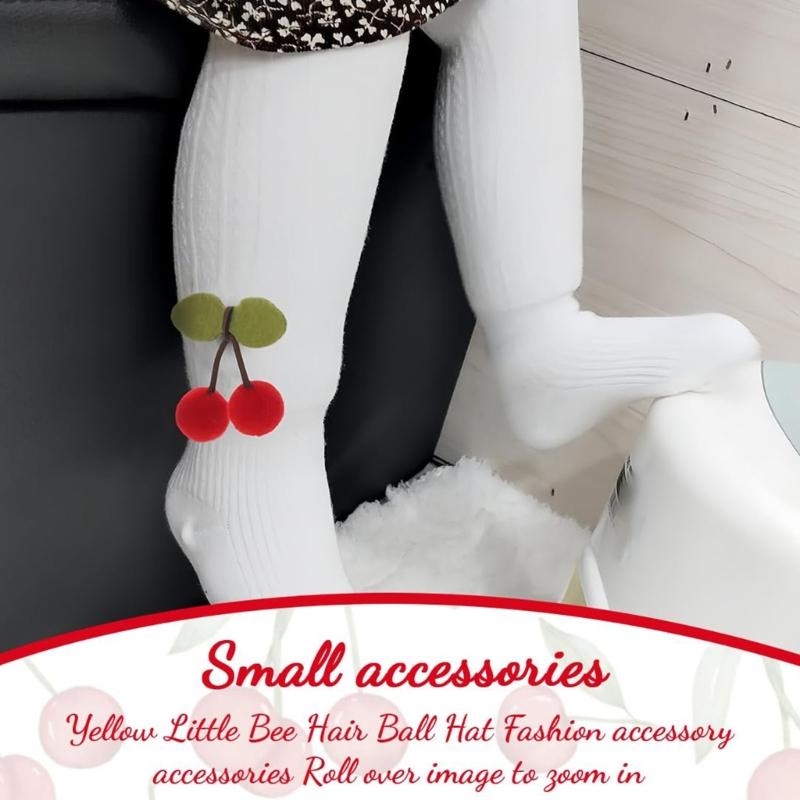 Pack of 100 Cherrys Blossoms Florals Pompoms for Craft Hair Accessories Decorative Materials