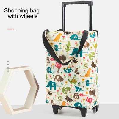 Carrito de la compra con ruedas, plegable, con ruedas, 2 en 1, diseño plegable, bolsa portátil, resistente al agua, para escaleras