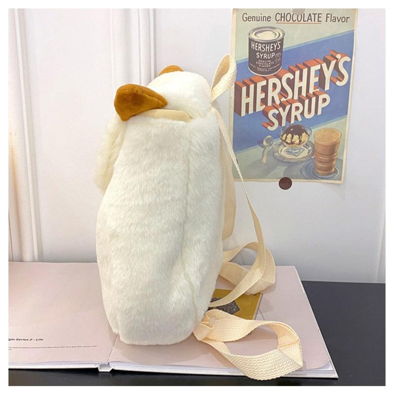 IELGY women's cartoon cute plush universal versatile student backpack