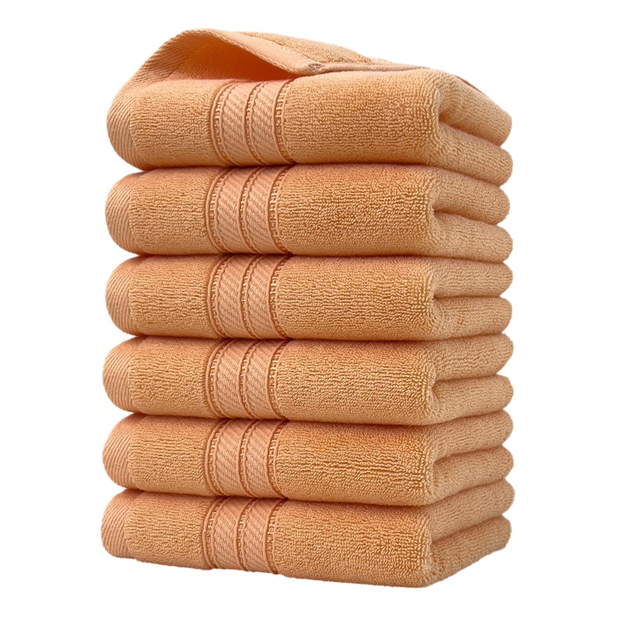 

Шесть упаковок простых хлопковых полотенец для лица для взрослых, утолщенные, впитывающие, теплые и удобные, для дома, предметы первой необходимости, тканые полотенца 34*74CM