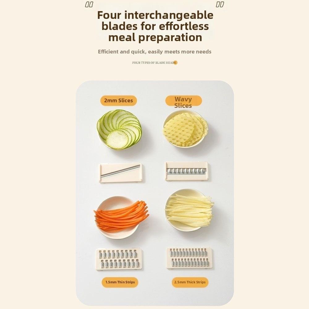 Washable Vegetable Fruit Slicer Manual Operation Potato Chopper Food Grater  Household Use