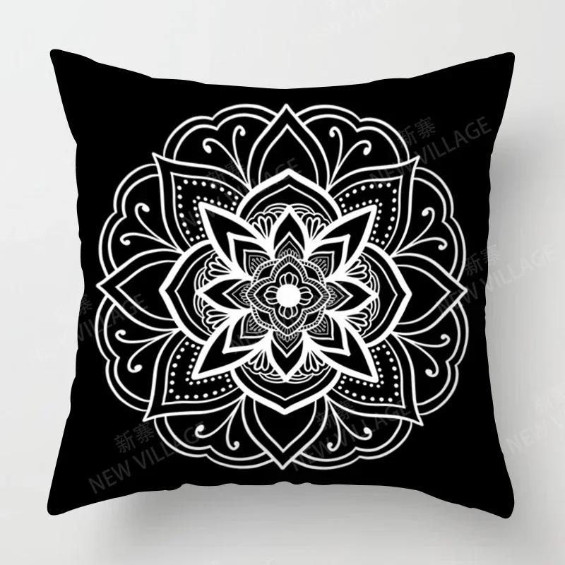 Fall Home Decor Autumn Living Room Throw Pillow Cover Sofa Boho Cushion Cover   Mandala