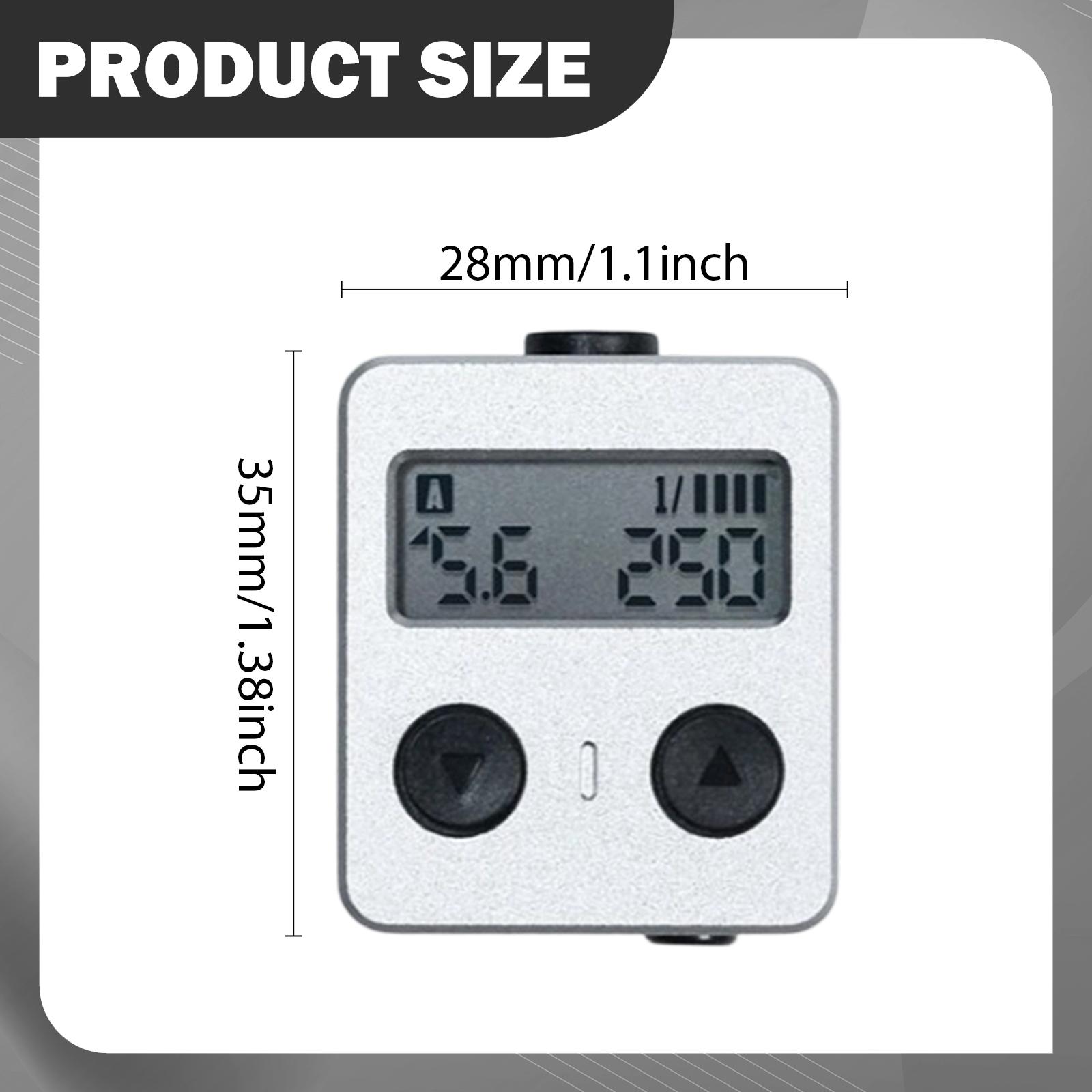 Camera Light Meter Photometer Repair Device High Performance Cold Shoe Mount Adjustable Apertures and Shutter Speed Device белый