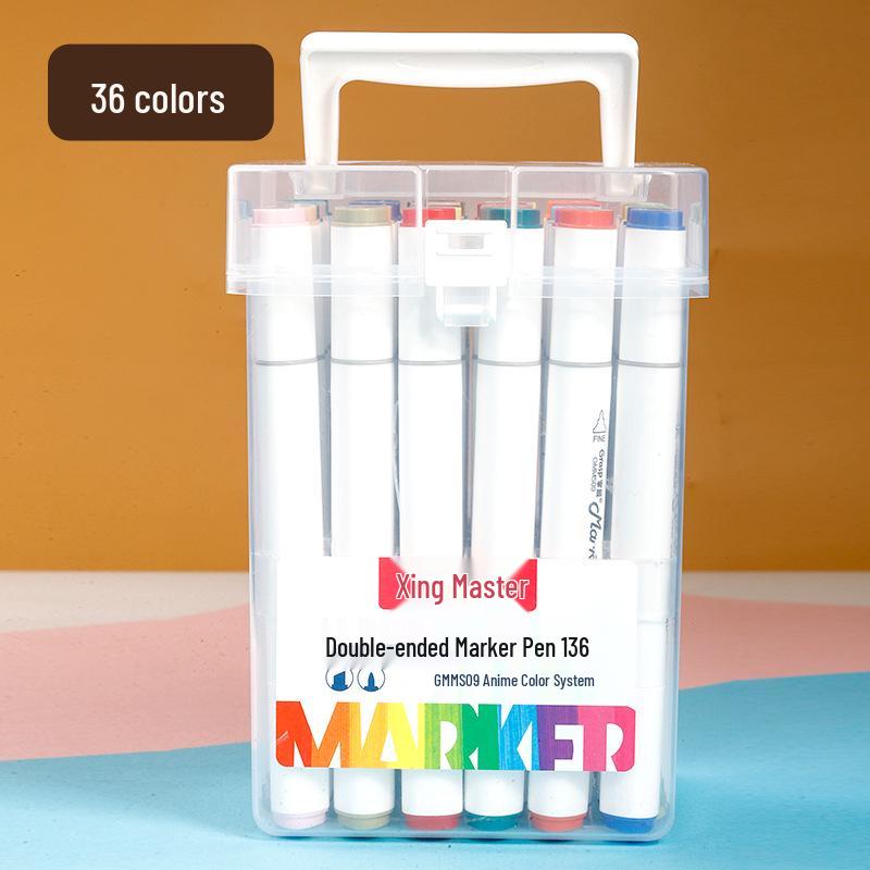Master Dual-Tip Refillable Markers for Kids - Oil-Based Colored Pens for Art and Drawing