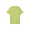 Solid Color Logo Quick-Dry Short Sleeve Drop Shoulder T-Shirt Women Tops Pear-Green FN2815-377