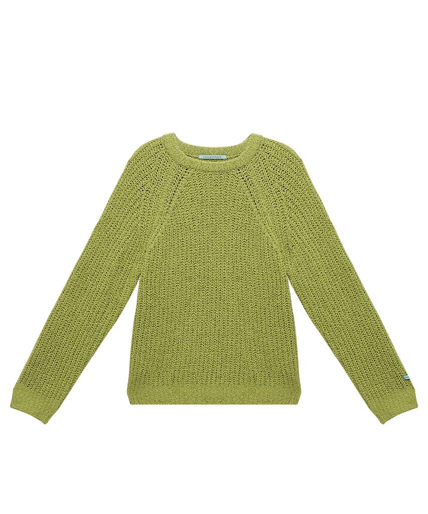 INSTANTFUNK Ms Raglan Knit Pullover - Green