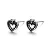 Design Sense Heart Earrings Women'S Court French Retro Earrings Cupid'S Arrow Cross Ear Bone Earrings