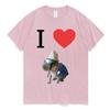 Funny I Heart Capybara T Shirt Kawaii Graphic T-shirts Unisex Women Cotton Casual Short Sleeves Oversized Harajuku Streetwear Tees