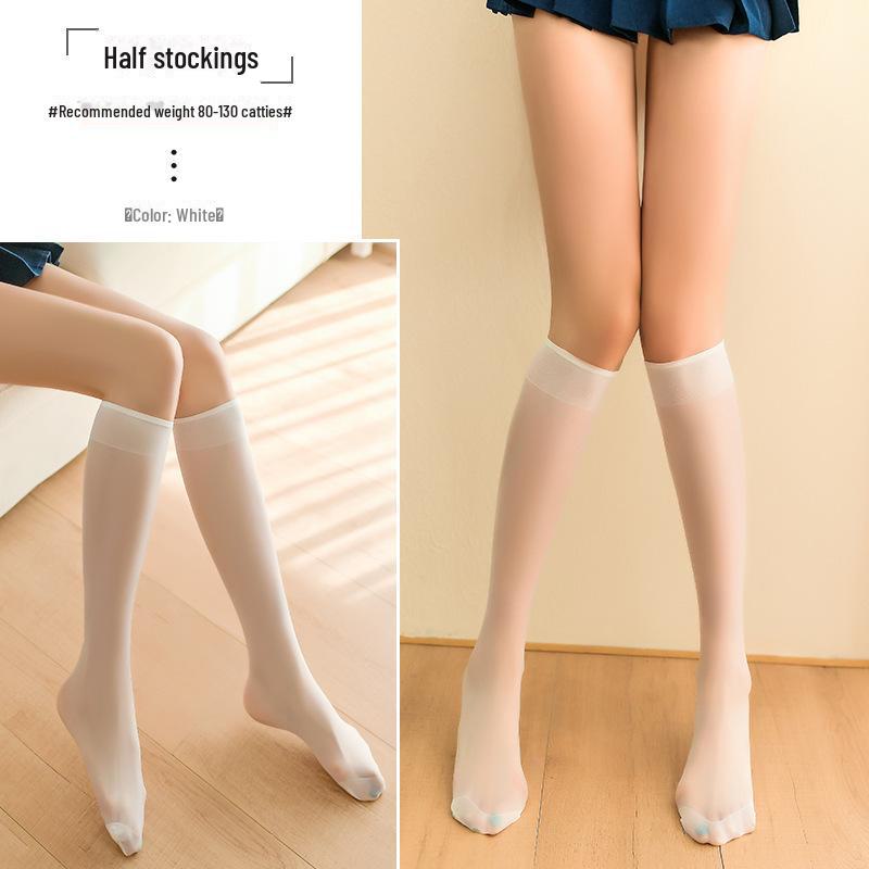 Manyan Sexy Soft Elastic Sheer Lingerie Stockings - Beautiful Half-Tube Design 7135