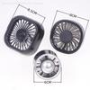 1Pcs 3 Speed Car Air Outlet Fan USB Cooling Fan With Color Changing Light Car Rear Seat Heat Dissipation Car Accessories