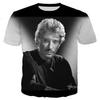 Giant Star Johnny Hallyday Fashion T Shirt Menwomen 3D Printed T-shirt Short Sleeve Style T-shirt Streetwear Tops Oversized