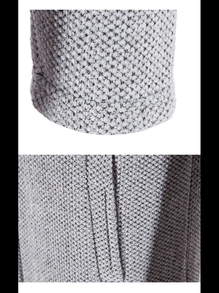 Men's Chenille Cardigan: Stylish Velvet-Enhanced Knit Sweater for Autumn/Winter