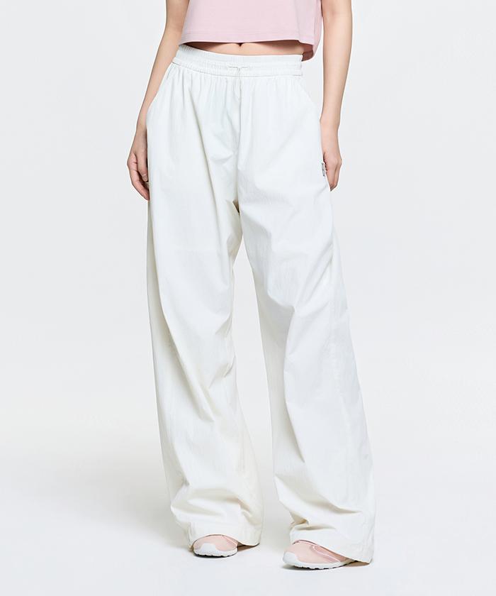 Emelbi Women'S Gorpcore Elastic Waist Mega Wide Pants Bos (D.Cream)