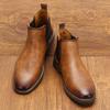 Retro Comfortable Men's Chelsea Boots Fashion  Brand Men Boots
