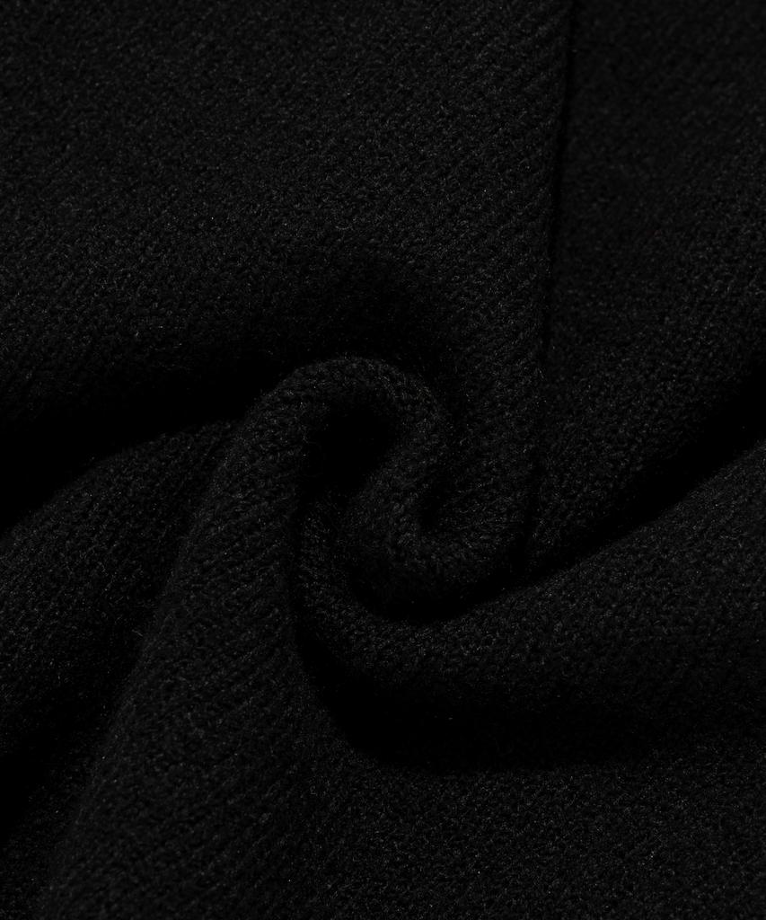 CARGOBROS FOR WOMAN Soft Basic Round Knit (Black)
