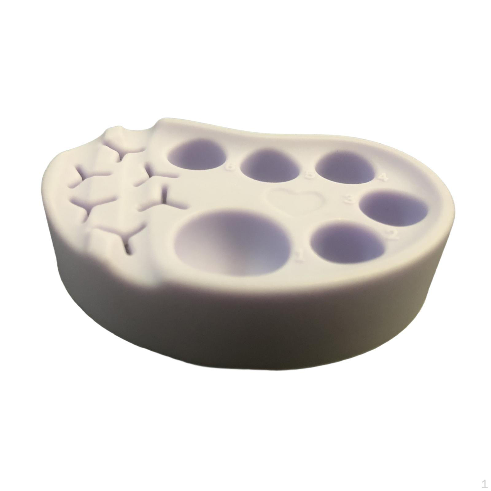 

Палитра для смешивания дизайна ногтей с функцией легкой очистки для использования дома и в салоне фиолетовый