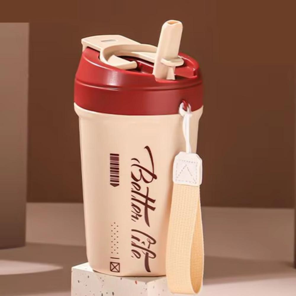 Stainless Steel Coffee Vacuum Flask Keeps Cold and Heat Coffee Thermos Mug  Office Home