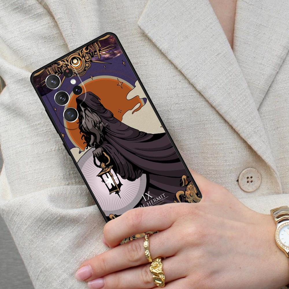 Tarot Card The Hermit Cell Phone Case for Samsung Galaxy S26 Ultra S25 S24 S23 S22 S21 S20 Note10 Cover
