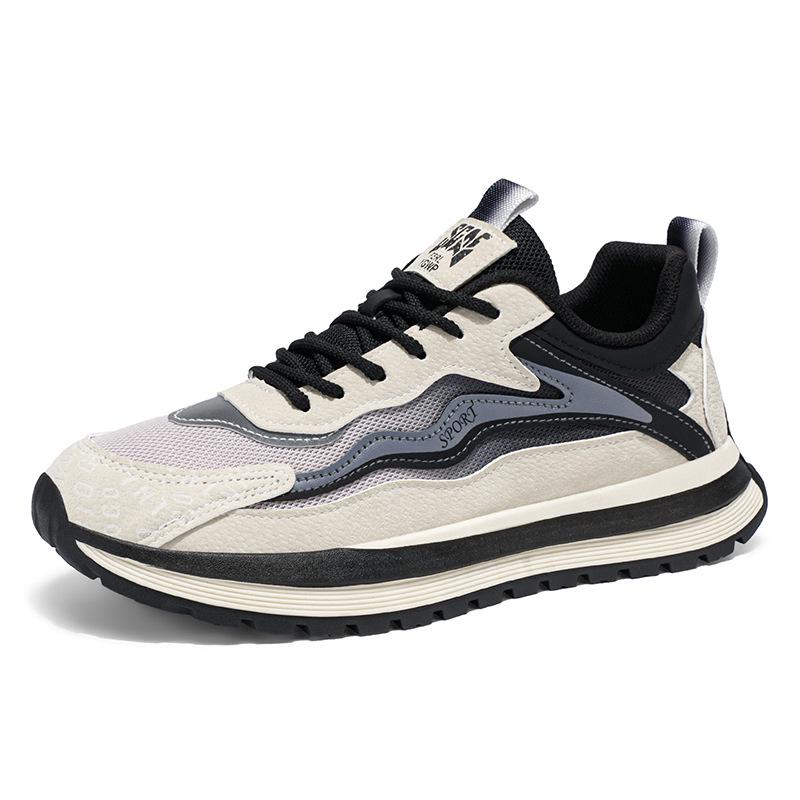Autumn 2025 Men's Trendy Mesh Sneakers - Versatile, Breathable, Odor-Free Casual Shoes.