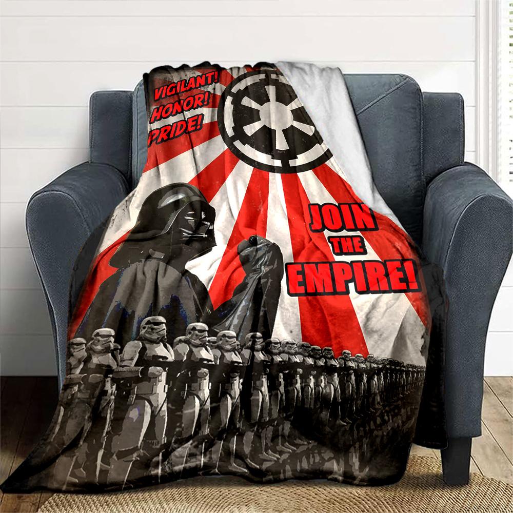 Star Wars Blanket Warmthful Decor Perfect for Picnics Bed Livingroom for All Occasions Digital Print Suitable for Gifting Relatives and Friends