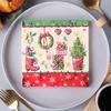 Christmas Printed Napkins - Festive Dining & Bakery Paper Napkins, Disposable Handkerchief Tissue for Home, Restaurant 20pcs/pack