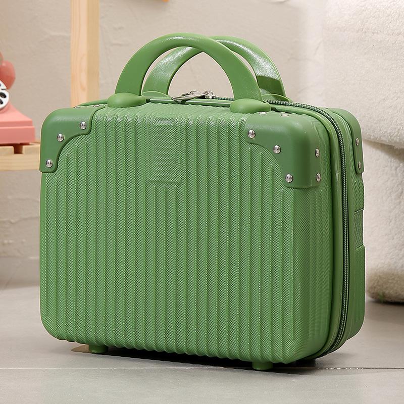 14 Zoll Mini Reisekoffer Kosmetikbox Handgepäck Organizer Make-up-Koffer Kleine Passwortbox Boarding Case für Frauen Mädchen