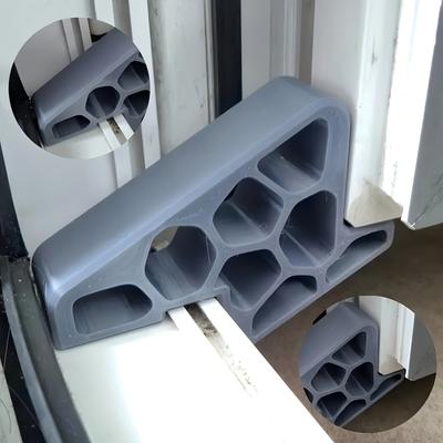1 Pevný protiskluzový klín pod dveře - Vhodný pro vnitřní použití, Snadná instalace/demontáž, Kompatibilní s dveřmi na balkon a okenními dveřmi