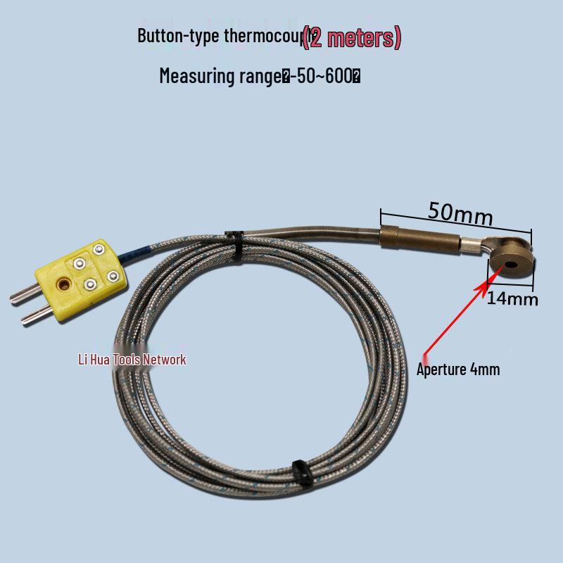 K-Type Thermocouple High-Temperature Probe: Oil, Furnace & Temperature Measurement Sensor