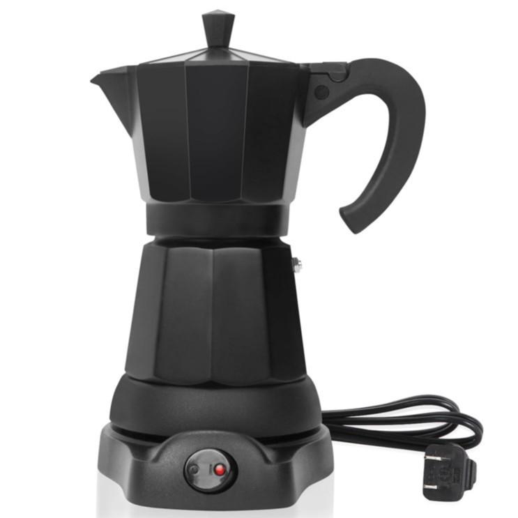 Portable Electric Moka Pot with European Plug - Quick and Convenient Home Coffee Maker