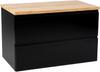 Black Wall-hung Bathroom Cabinet 60x50cm Without Countertop for Modus Washbasin