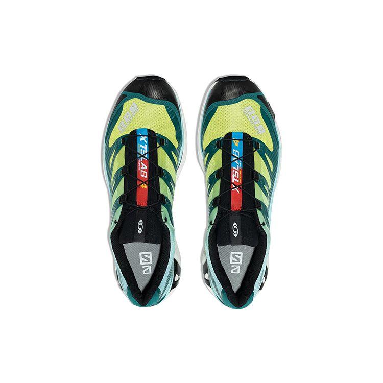 SALOMON XT-4 Advanced Comfortable Fabric Leather Shock Absorbing Non-Slip Durable Low-Top Running Shoes Men Sneakers Green 413956