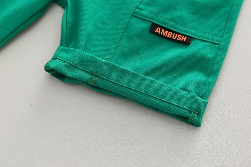 Boys' Summer 2026 Polo Shirt & Shorts Set: Striped Two-Piece for Toddlers and Kids