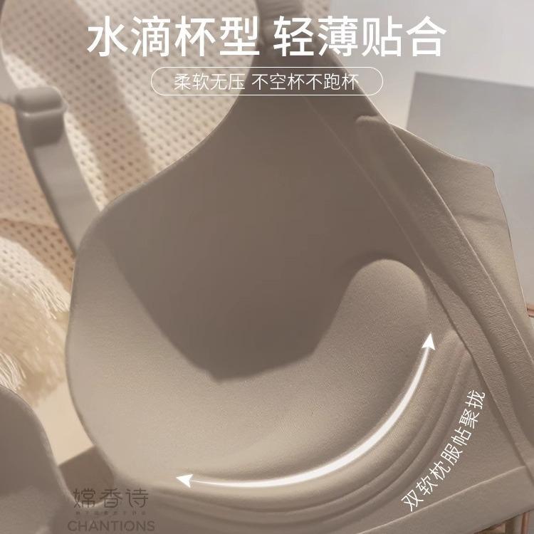 Sexy Underwear Women's Thin Small Breasts Gather and Close Secondary Breasts To Prevent Sagging, No Steel Ring, No Trace Bra Cover, Amorous