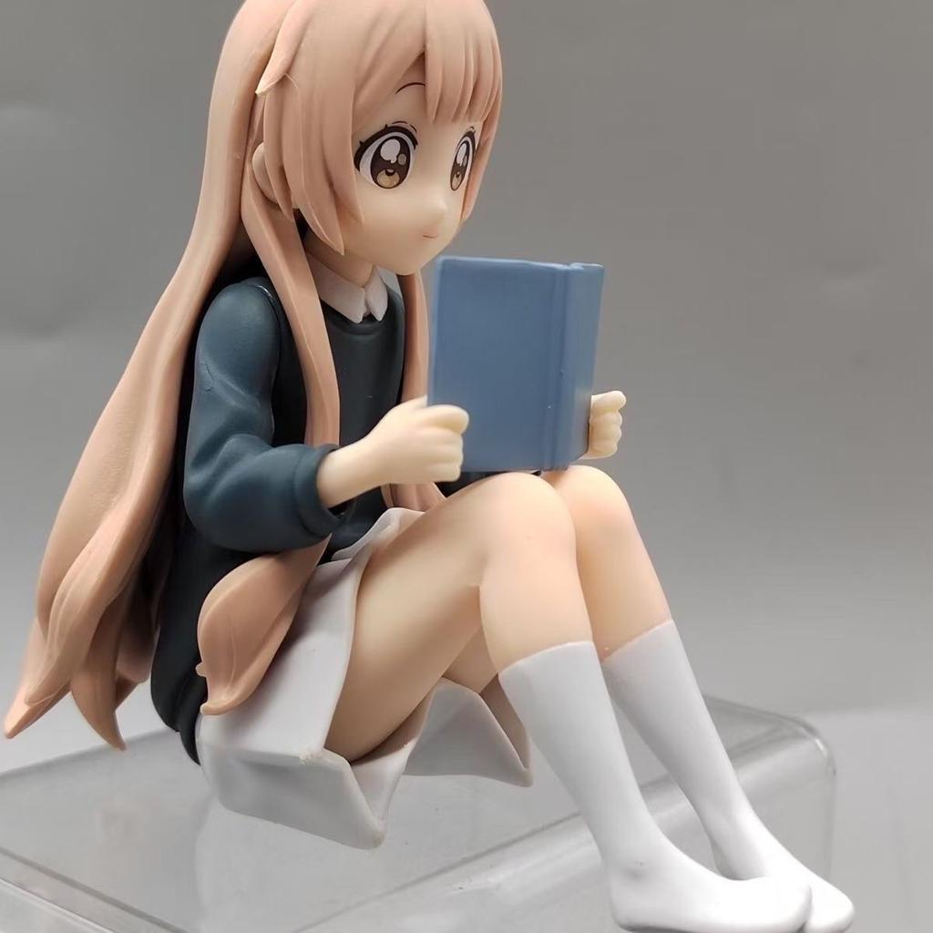Girl Reads Books Noodle Stopper Sitting Position Action Figure Toy Anime Collectible Model Doll