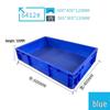 Rectangular Plastic Parts Box with Thickened Walls for Hardware and Tools