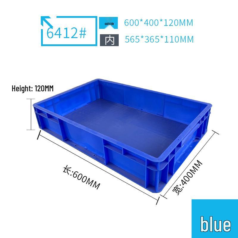 Rectangular Plastic Parts Box with Thickened Walls for Hardware and Tools