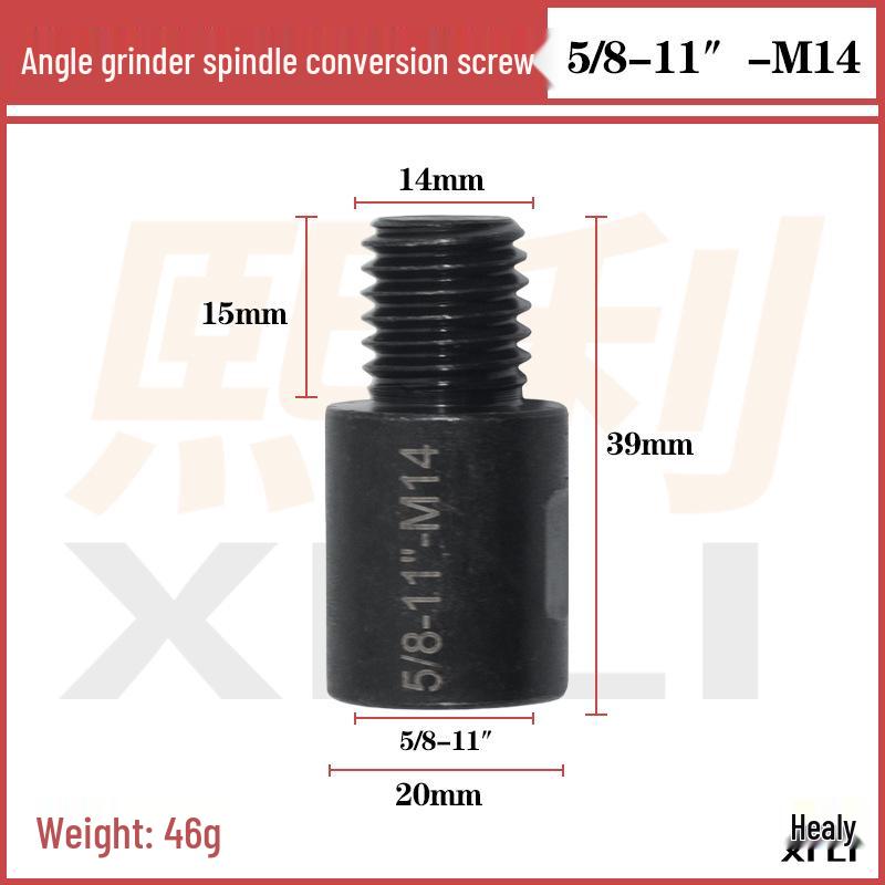 M10 To M14 High Hardness Angle Grinder Spindle Thread Adapter