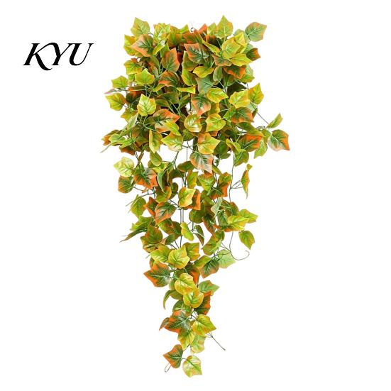 Faux Plant Garland for Seasonal Decor 5?Fork Artificial Maple Leaf Hanging Vine, Fake Foliage Wall Autumnal Festivals Plant, Simulated Greenery Vine