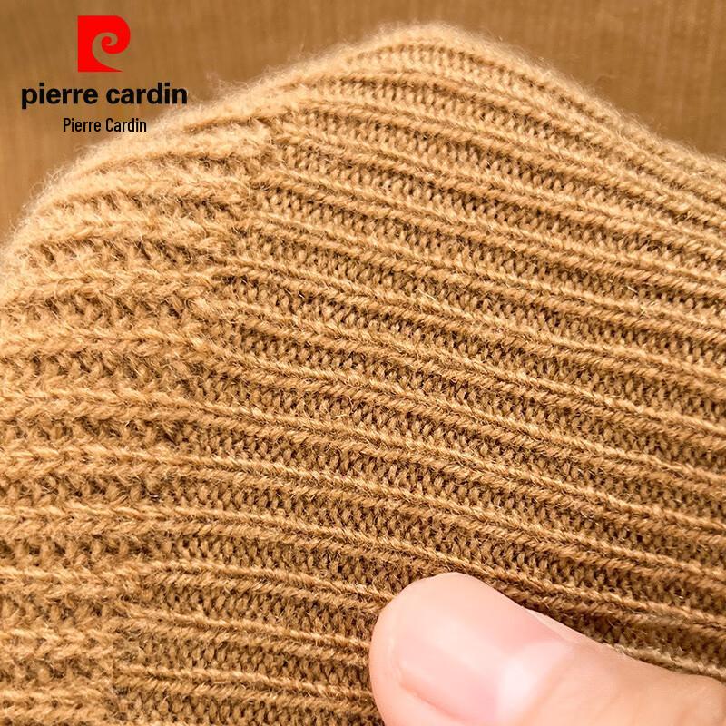 Pierre Cardin Men's 100% Wool Round Neck Chunky Knit Sweater