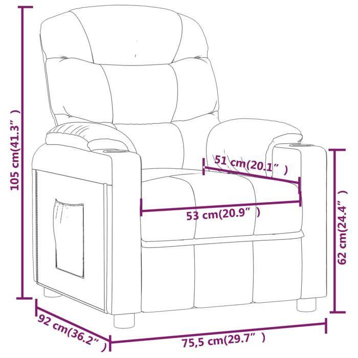 VidaXL Electric Massage Armchair Dark Grey Fabric 3143504