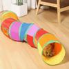 Colorful Folding Cat Tunnel Toys Breathable Kitty Training Toy Pet Collapsible Tube Toy  Training