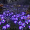 Solar Powered Halloween Eyeball String Lights with Ground Stakes - SpookyOutdoor Garden Party Decor for Halloween & Christmas