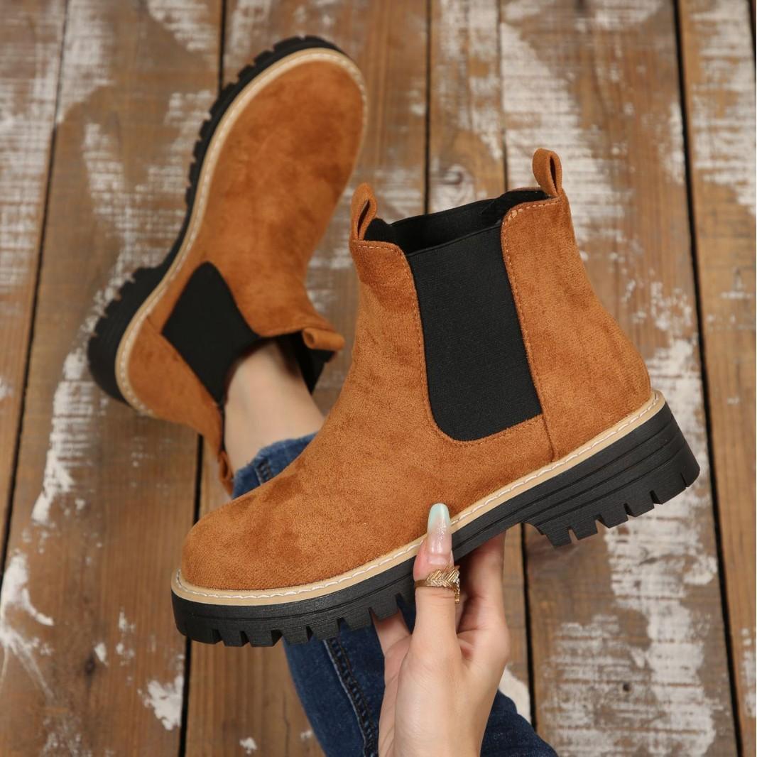 

Women Ankle Boots Fashion Eelgant Back Zippers Shoes Vintage Square Heels 2026 Autumn Winter Ladies Modern Boots Botas Mujer 43 темно-коричневого кольору