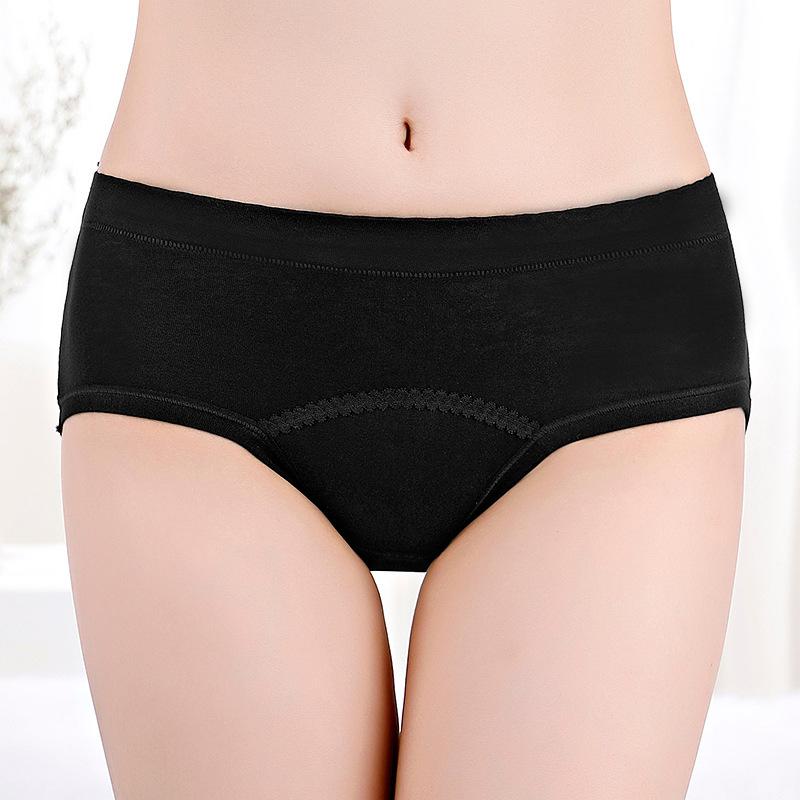 Panties Women s Warm Pockets Menstrual Panties Leak-Proof Cotton Period Underwear M