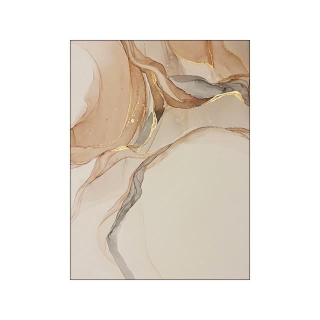Beige Marble Poster Canvas Painting Nordic Modern Fashion Abstract Gold Luxury Home Decor Wall Art Print for Living Room Picture
